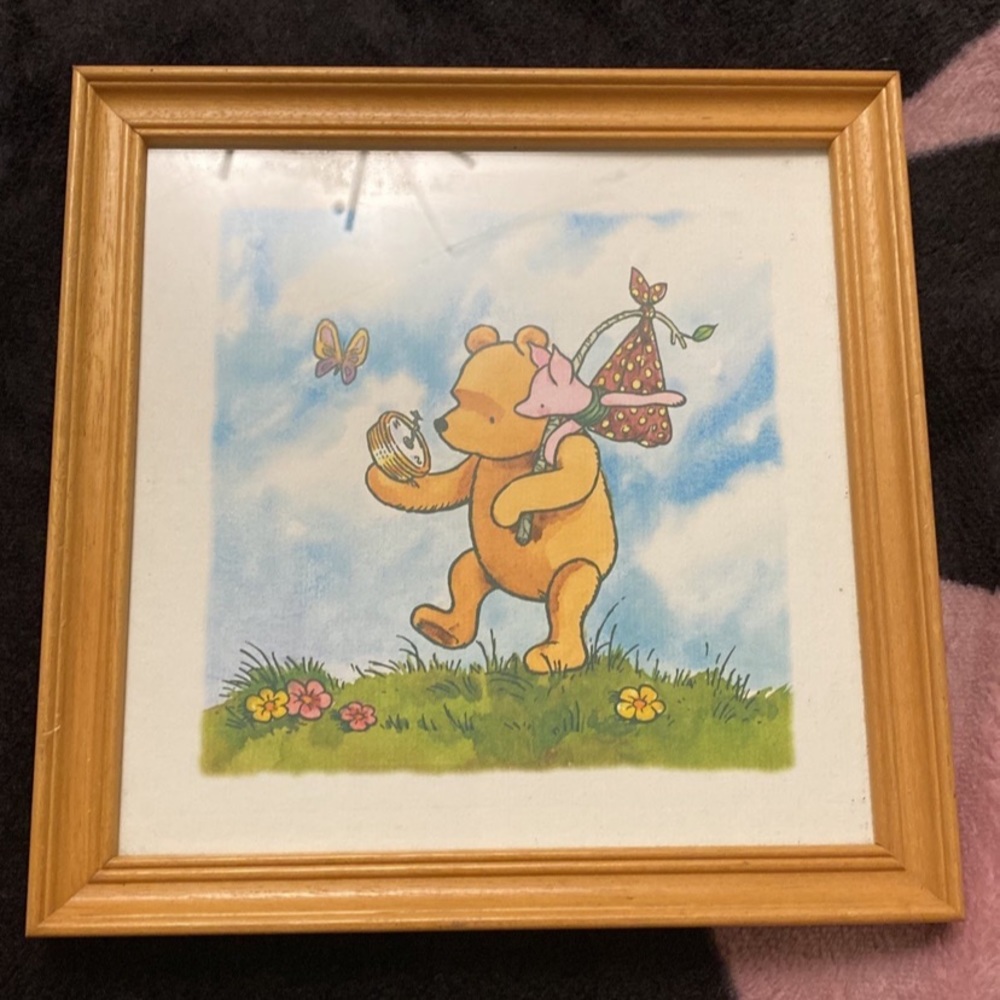 Vintage Disney framed Winnie the Pooh